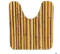 TENDANCE Tapis Contour WC en Microfibre 45 x 50 cm déco Mekong