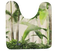 TENDANCE Tapis Contour WC en Microfibre 45 x 50 cm déco Oasis