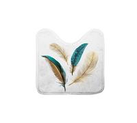 Douceur d'Intérieur Tapis contour WC Plumiss Microfibre imprimée 45x45 cm Multicolore