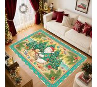 Tapis côtier de Noël sur le thème de l'ours polaire, 1,5 x 2,1 m