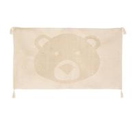 Atmosphera Tapis de chambre Ourson en coton Effet 3D Pompons 90 x 60 cm