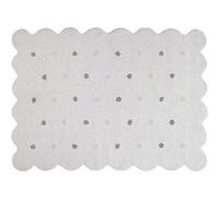 Tapis coton forme biscuit - blanc - 120 x 160 blanc G