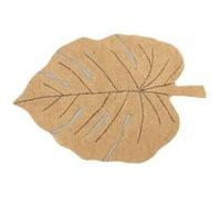 Tapis coton lavable Monstera miel - 120 x 180 cm - Lorena Canals Jaune G