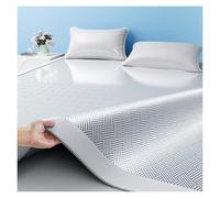 Tapis Couchage Rafraîchissant D'été, Tissu Absorbant La Chaleur Avancé Et Bande Élastique Antidérapante, Pliable Et Lavable en Machine, for Dortoirs Adultes À Climat Chaud Voyages(Gray,80 * 190CM)