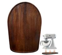 Tapis coulissant en bois de noyer pour mixeur KitchenAid de 4,5 à 5 litres à tête inclinable pour un glissement facile sur le plan de travail