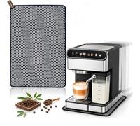 Tapis coulissant pour machine expresso Chefman CaféMaster Pro | Le dessus en caoutchouc à pois amélioré ajoute de l'adhérence et du style ; le fond en tissu lisse permet un glissement