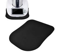 Tapis Coulissants Compatible avec Thermomix TM5 TM6 TM21 TM31, 35 x 30 cm, 3 mm d'Épaisseur, Tapis Glissement pour Robot de Cuisine, Noir