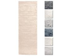 Tapis Couloir Beige 80x300 cm - TESSO LIVING - Moderne - Synthétique - Salon