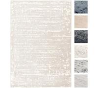 Tapis Couloir Blanc 80x150 cm , Tapis Poils Courts Moderne