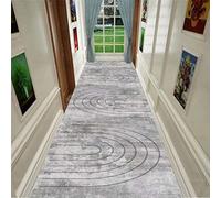 Tapis Couloir Bleu Royal 0.6cm Roses Romantiques Médaillon Palais,1.2m x 2. | Tapis couloir bleu royal aux médaillons de roses baroques, profil extra fin 0.6cm, dossier antidérapant et entretien lavable