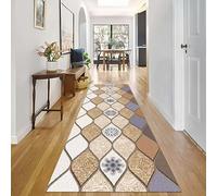 Tapis Couloir Coureur Long Brun Antidérapant Tapis de Zone 100/150/200/250/300/350/400/500/600/700/800/900cm Tapis Coureurs pour Passage Salon Terrasse Couloirs Moquette(80 * 900cm)