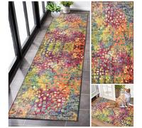 Tapis Couloir Lavable Antiderapant Tapis de Passage Grand Tapis de Cuisine Devant Evier Tapis Lavable Moderne Design Long 40 x 80 cm Tapis Coureur pour Chambre Buanderie Entrée Interieur Salon