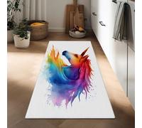 Tapis couloir lavable art fantastique, tapis de passage cuisine 40 x 120 cm - moquette doux abstrait rayures animaux cheval pour salon chambre à coucher salle à manger couloir descente de lit