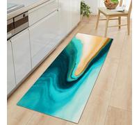 Tapis Couloir Long Abstrait Fluide Tourbillon Moquette 40 x 120 cm, Antidérapant Coureur de Passage Art Élégant Couloir Long Tapis de Sol de Cuisine - Coureur Paillasson pour Cuisine Salon Chambre
