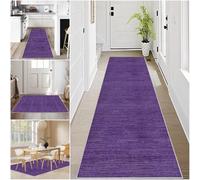 Tapis Couloir Long Antidérapant Tapis Cuisine Devant Evier Lavable 40 x 60 cm Violet Tapis Intérieur Entrée Paillasson Tapis Passage Couloir Absorbant Tapis de Porte Tapis de Sol pour Chambre Salon