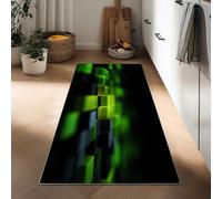 Tapis Couloir Long Blocs Géométriques Abstraits Clavier Moquette 60 x 180 cm, Antidérapant Coureur de Passage Futurisme Couloir Long Tapis de Sol de Cuisine - Coureur Paillasson pour Salon Chambre