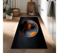 Tapis couloir long doux antidérapant 50 x 140 cm art abstrait jianghu, lavable tapis cuisine long sports football exercice géométrie - coureur de passage pour cuisine couloir passage chambre