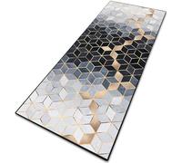 Tapis Couloir Long Moderne 75 x 100 cm Antidérapant, Couleur Unie, Élégant, Lavable, Doux, Absorbant Tapis de Couloir, de Cuisine pour Cuisine, Buanderie, Entrée, C
