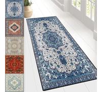 Tapis Couloir Long Moderne 82 x 400 cm Durable - Long - Antidérapant Lavable Style Vintage Absorbant Tapis Couloir, Cuisine pour Salon Chambre Personnalisable, A