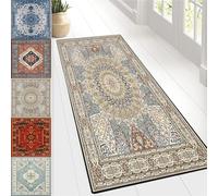 Tapis Couloir Long Moderne 98 x 160 cm Durable - Long - Antidérapant Lavable Style Vintage Absorbant Tapis Couloir, Cuisine pour Salon Chambre Personnalisable, C