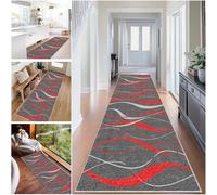 Tapis Couloir Long, Tapis de Passage Moderne, Tapis Entree Interieur, 70 x 350 cm Tapis de Couloir Au Metre, Tapis de Cuisine Devant Evier, Paillasson Interieur Long, Tapis Runner Descente de Lit