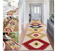 Tapis Couloir Long Tapis pour Cuisine Devant évier Moderne - 50 x 200 cm Tapis de Passage à Poil Court - Tapis Entree Interieur - Tapis de Couloir au Metre - Tapis de Sol de Cuisine - Tapis Runner
