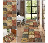 Tapis Couloir, Tapis de Cuisine Devant Evier Géométriques, Tapis de Couloir Antiderapant Lavable, Tapis de Passage, Descente de Lit, 40 x 120 cm Tapis CuisineTapis Couloir Long pour Cuisine Chambre