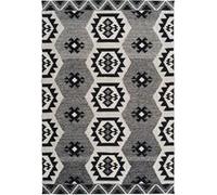 Tapis Coupe 3D à Poils Courts Ethnie Gris 120 x 170 cm