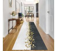 Tapis Coureurs Couloir Anti-Dérapant Gris Or Moelleux Couloirs Moquettes Coureurs 60 80 90 100 110 120cm Moquettes pour Hôtel Bureau Balcon Tapis(110 * 500cm)