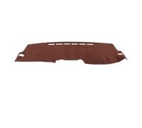 Tapis Couverture Tableau Bord Keyboard Compatible avec Toyota pour Corolla Axio Fielder E140 E150 2006-2013 Protection De Tableau Bord Voiture Pare-Soleil Tapis Antidérapant(B LHD Brown)
