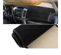 Tapis Couverture Tableau Bord pour Toyota pour Land pour Cruiser pour Prado 120 J120 2003-2006 2007 2008 2009 Couverture Tableau Bord Voiture Éviter La Lumière Pad Anti-UV(A LHD Black Side)