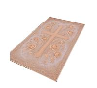 Tapis croisé 1 pièce, Tapis de prière chrétienne, Symbole(2,80X120CM)