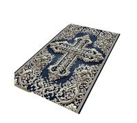 Tapis croisé 1 pièce, Tapis de prière chrétienne, Symbole(3,40X60cm)