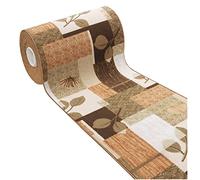 Tapis cuisine antidérapant H57 cm Tapis moderne sur mesure mod.FAKIRO DIS_47 au mètre beige