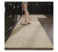 Tapis Cuisine Kitchen Floor Mat Long, Non-Slip Absorbent Rug, Quick-Dry Waterproof & Oil Resistant, Anti-Fall Dirtproof Doormat(Color04,45x180cm (1pcs))