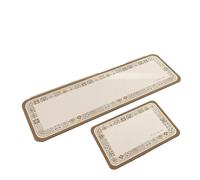 Tapis Cuisine Kitchen Floor Mat, Soft Diatom Mud Absorbent Carpet, Minimalist Style, Beige, Long Strip Foot Mats, Home Decoration Non-Slip Rug(Color02,1pc 100x200cm)