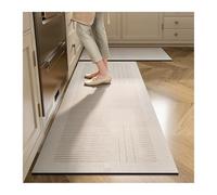 Tapis Cuisine Kitchen Floor Mat Waterproof Carpet Anti-Slip Oil-Proof Foot Mats PVC Leather Rug Home Decoration(Color02,1pc 40x180cm)