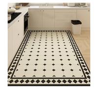 Tapis Cuisine Kitchen Floor Mat Waterproof Large Carpet PVC Leather Non-Slip Oil-Proof Foot Mats Home Decoration Rug(Color03,200x300cm)