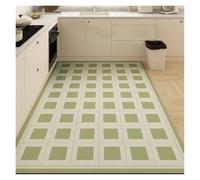 Tapis Cuisine Kitchen Floor Mat Waterproof Large Carpet PVC Leather Non-Slip Oil-Proof Foot Mats Home Decoration Rug(Color09,58x200cm)
