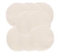 Tapis Cuisson Vapeur Rond en Coton, Lot de 10, Antiadhésif | Réutilisable Lavable, pour Dumplings et Dim Sum, Usage Maison, Beige