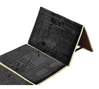 Tapis d’assise avec dossier - Tapis de prière - Avec sac de transport - Noir