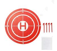 Tapis D’Atterrissage Pliable,Drone Landing Pad,Piste Atterrissage drone,Tapis D’atterrissage Pliable Étanche Universel,Avec 1 Sac de Rangement et 4 Clous de Sol,Diamètre 60cm