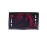 Tapis d’Entrée 24MX 70x40 cm Noir/Rouge Noir,Rouge