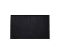 vidaXL Tapis d'entrée antidérapant en vinyle noir 90 x 60 cm