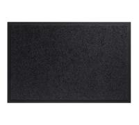 Tapis d´entrée TWISTER - Noir - 90x150 cm - Support vinyl antidérapant