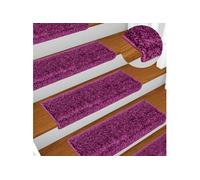 Tapis d escalier 10 pcs 65x21x4 cm Violet