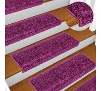 Tapis d escalier 10 pcs 65x21x4 cm Violet Pourpre G