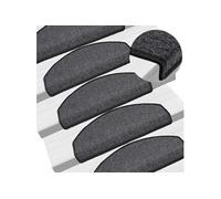 Tapis d escalier 10 pcs 65x24x4 cm Anthracite