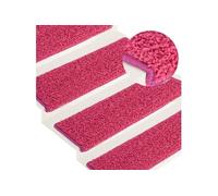 Tapis d escalier 15 pcs 65x21x4 cm Rose