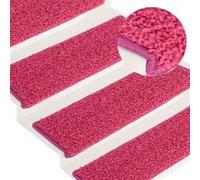 Tapis d escalier 15 pcs 65x21x4 cm Rose Rose G